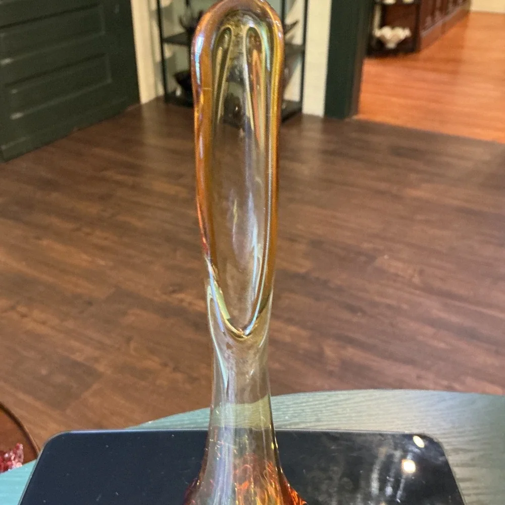 Vintage MCM Viking Glass Six Petal Swung 12